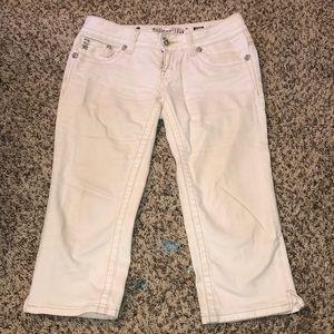 White Capri Jeans by Miss Me